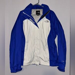 The North Face Women's Royal Blue and White Ski Jacket
